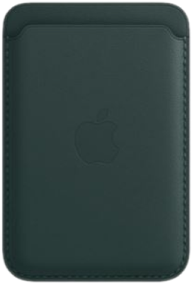 Оригинальный чехол Apple iPhone Leather Wallet with MagSafe (лесной зеленый)