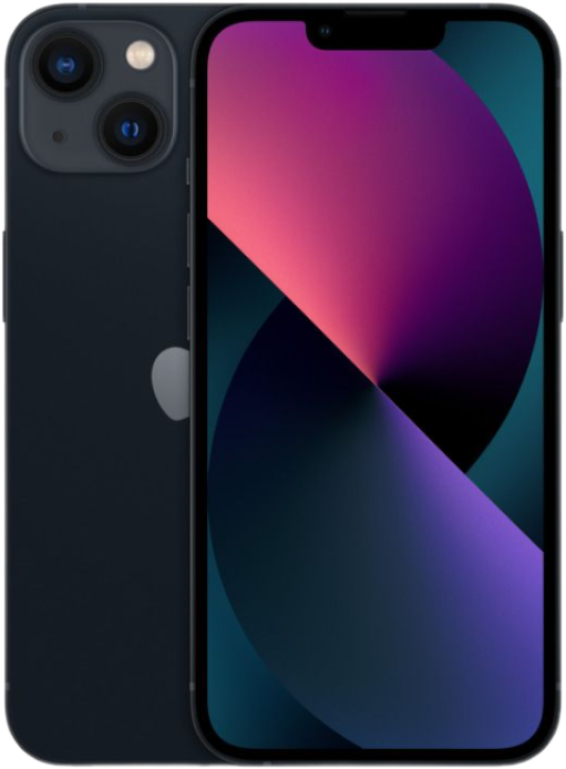 Смартфон Apple iPhone 13 128GB (темная ночь), без RuStore