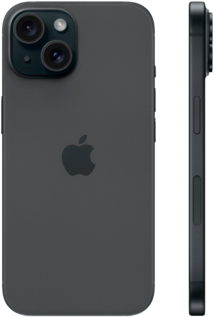 Смартфон Apple iPhone 15 256GB (черный) 2 SIM Б/У (категория A)