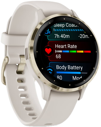 Умные часы Garmin ️VENU 3s (золотой/бежевый)