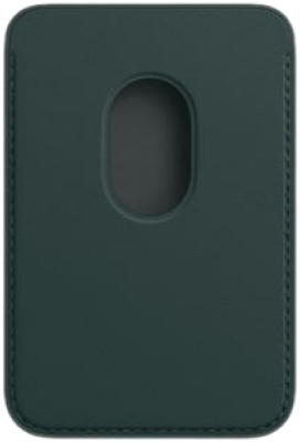 Оригинальный чехол Apple iPhone Leather Wallet with MagSafe (лесной зеленый)