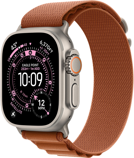Умные часы Apple Watch Ultra 3 (Natural) 49mm альпийская петля (терракотовый) Small, без RuStore