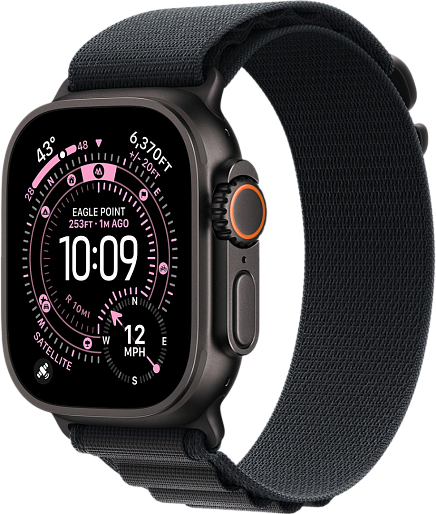 Умные часы Apple Watch Ultra 3 (Black) 49mm альпийская петля (черный) Medium, без RuStore