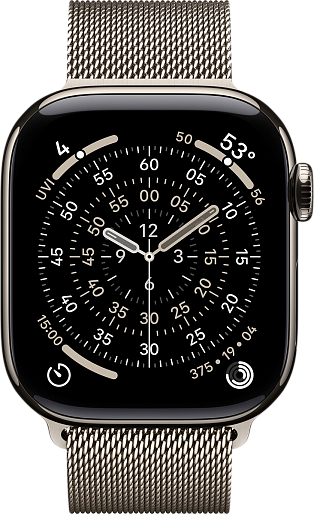 Умные часы Apple Watch Series 11 Titanium 42mm with Milanese Loop (природный), без RuStore