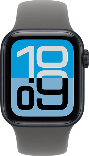 Умные часы Apple Watch SE 3 40mm with Sport Band (черный/серый) S/M, без RuStore