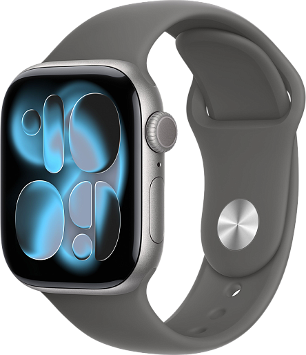 Умные часы Apple Watch Series 11 42mm with Sport Band (серый космос/серый) S/M, без RuStore