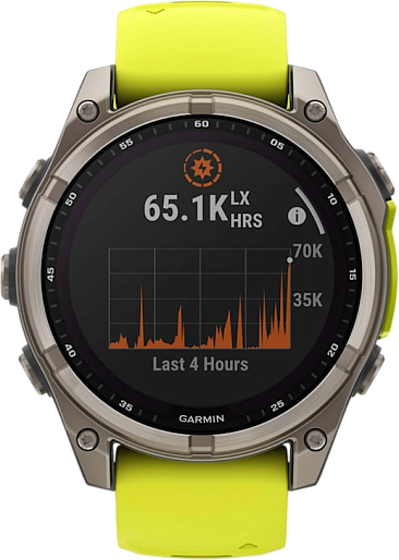 Умные часы Garmin FENIX 8 47mm (желтый/графитовый) EU