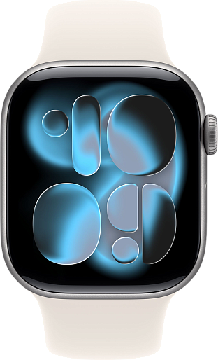 Умные часы Apple Watch Series 11 42mm with Sport Band (серый космос/сияющая звезда) S/M, без RuStore