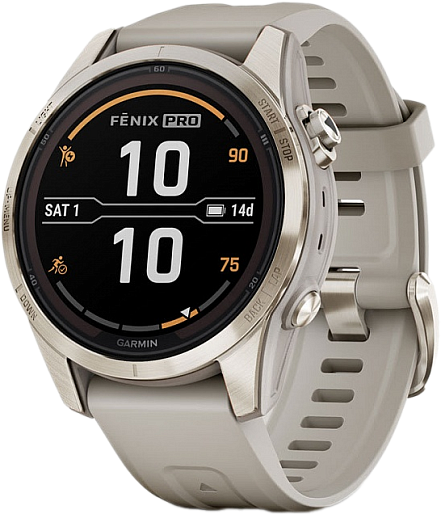 Умные часы Garmin ️FENIX 7S Pro Sapphire Solar (золотой)