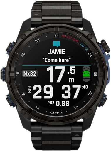 Умные часы Garmin ️DESCENT MK3i 51mm с титановым ремешком (черный)