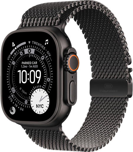 Умные часы Apple Watch Ultra 3 (Black) 49mm миланская петля (черный) Medium, без RuStore