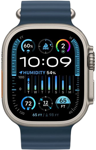Умные часы  Apple Watch Ultra 2 49mm океаническая петля (синий), без RuStore