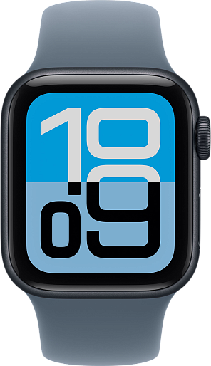 Умные часы Apple Watch SE 3 40mm with Sport Band (черный/синий) S/M, без RuStore