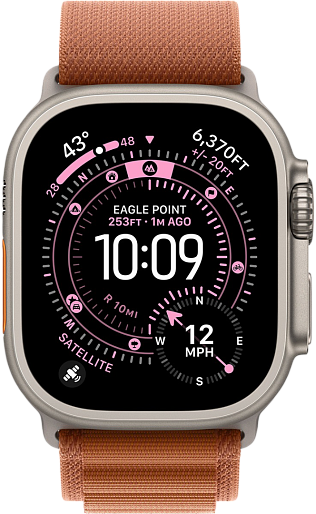 Умные часы Apple Watch Ultra 3 (Natural) 49mm альпийская петля (терракотовый) Small, без RuStore