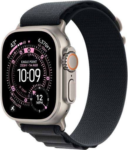 Умные часы Apple Watch Ultra 3 (Natural) 49mm альпийская петля (черный) Small, без RuStore