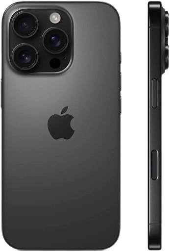 Смартфон Apple iPhone 16 Pro 128GB (черный титан) 2 sim, без RuStore