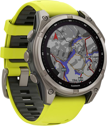 Умные часы Garmin FENIX 8 47mm (желтый/графитовый) EU