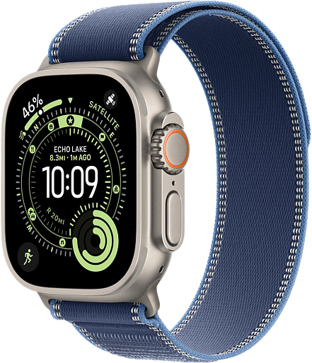 Умные часы Apple Watch Ultra 3 (Natural) 49mm походная петля (синий) M/L, без RuStore