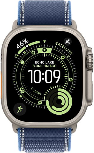 Умные часы Apple Watch Ultra 3 (Natural) 49mm походная петля (синий) M/L, без RuStore