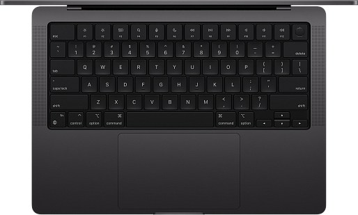 Ноутбук Apple MacBook Pro 14 (M4 Pro, 2024) 24/512GB (MX2H3) US + гравировка (космический черный), без RuStore