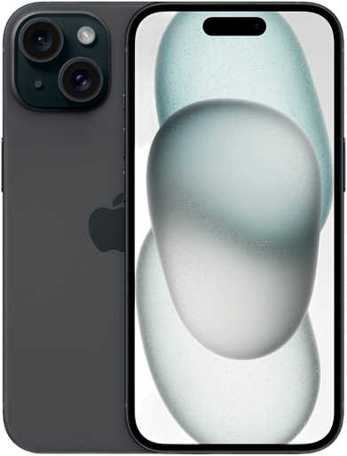 Смартфон Apple iPhone 15 256GB 2 sim (черный), без RuStore