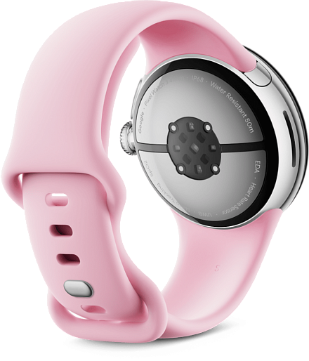 Умные часы Google Pixel Watch 3 Wi-Fi 41mm (серебристый/розовый) JP